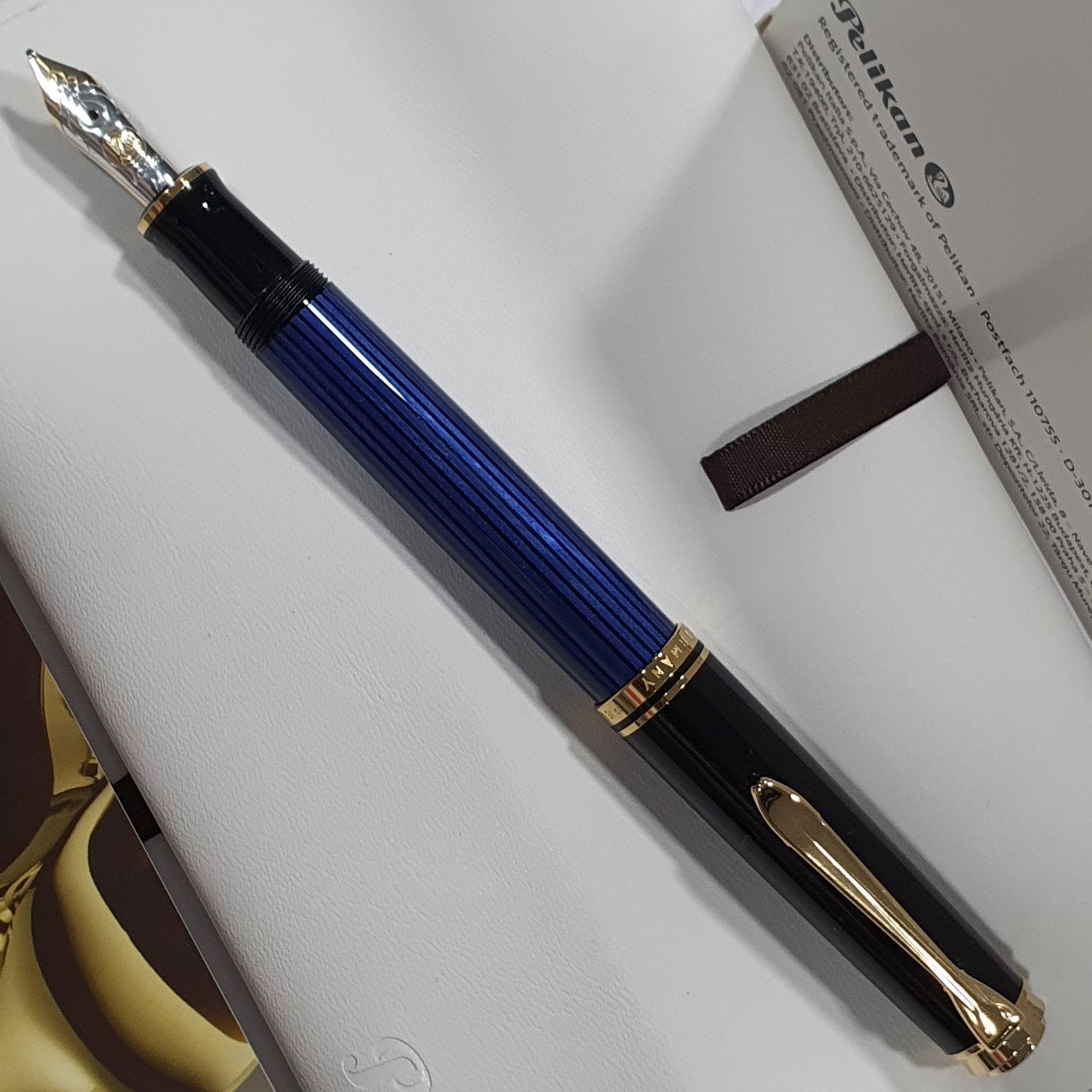 Pelikan Souveran M600 Black/Blue Fountain Pen