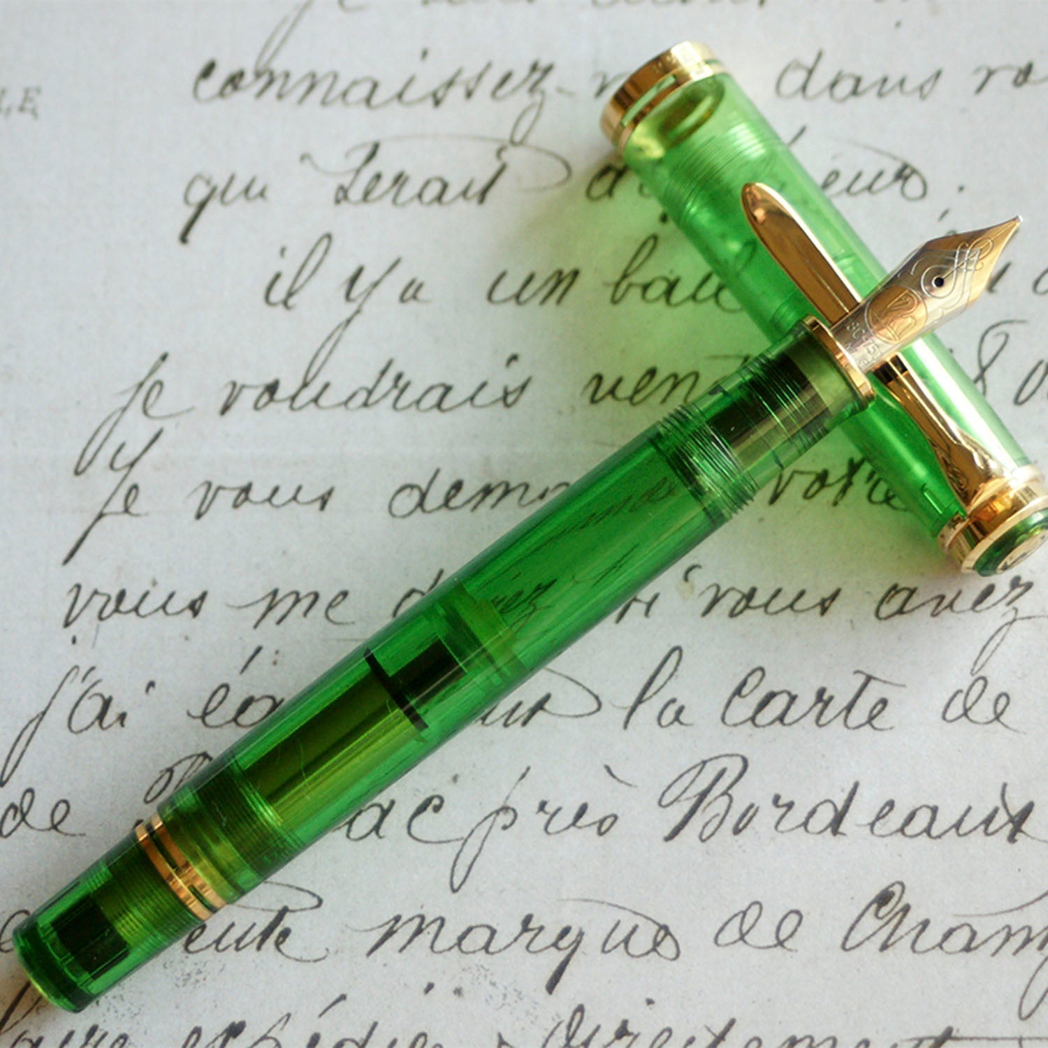 Pelikan Souveran M800 SE Green Demostrator Fountain Pen