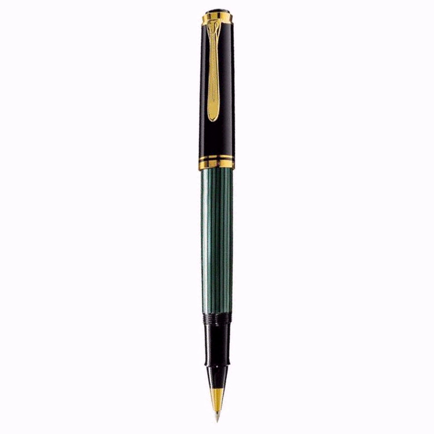 Pelikan Souveran R400 Black/Green Roller Ball Pen 987966