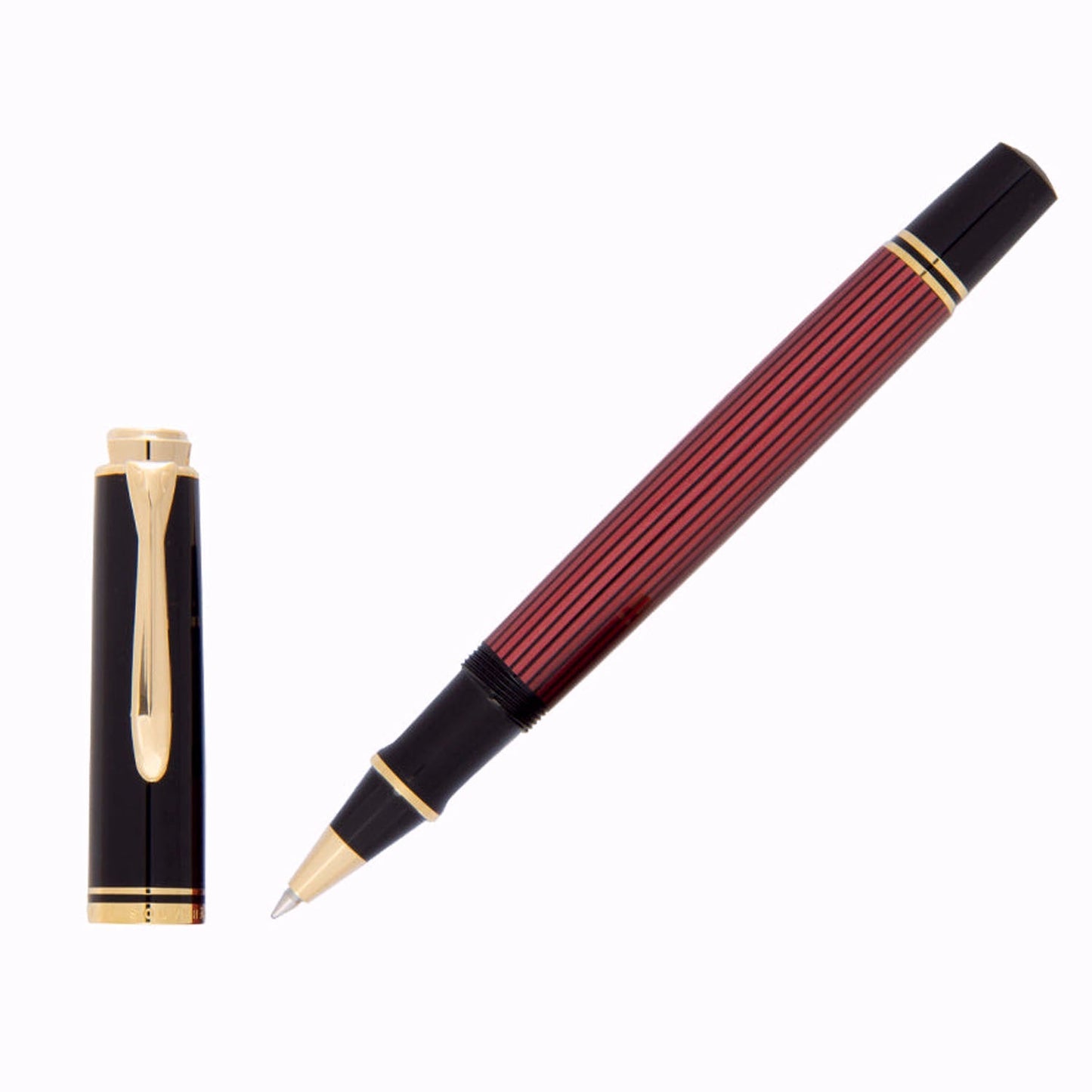 Pelikan Souveran R600 Black/Red Roller Ball Pen 928945