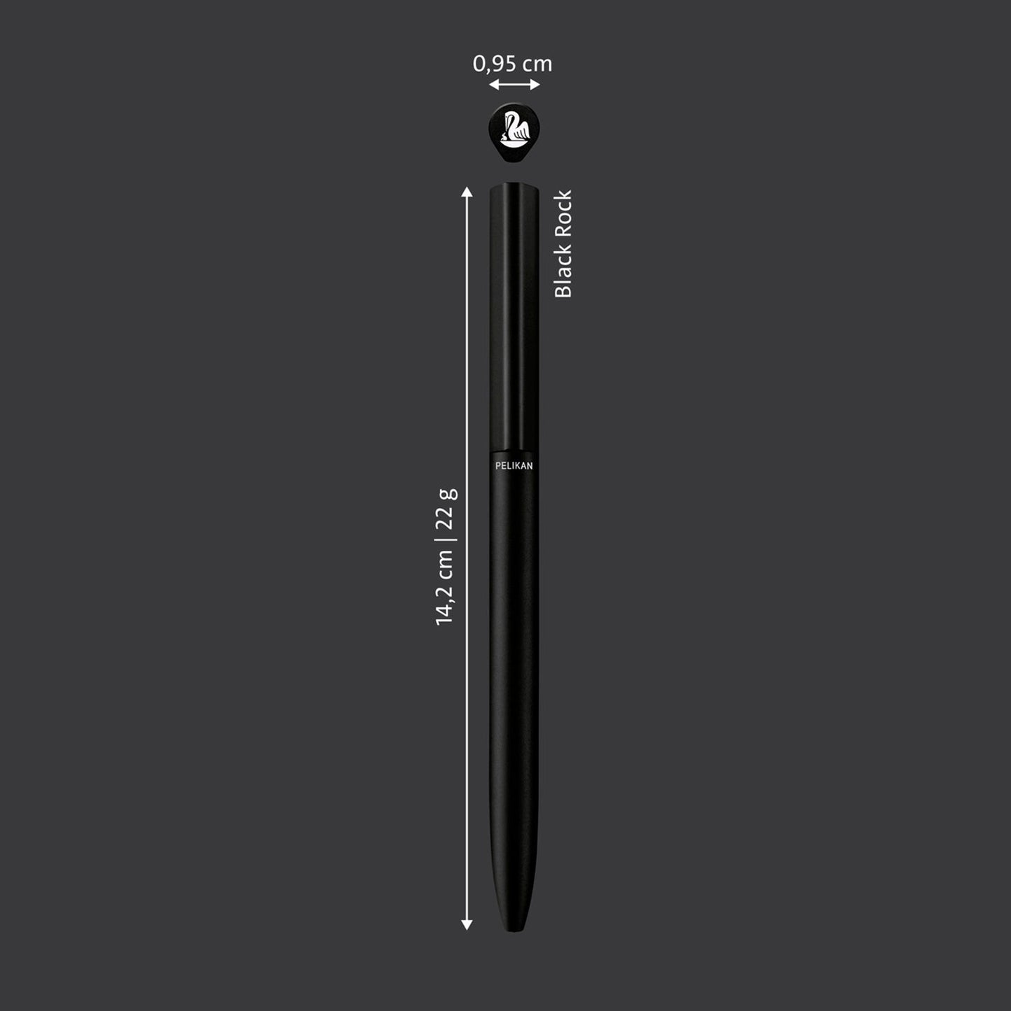 Pelikan Ineo K6 Black Rock Ballpoint Pen 1048513