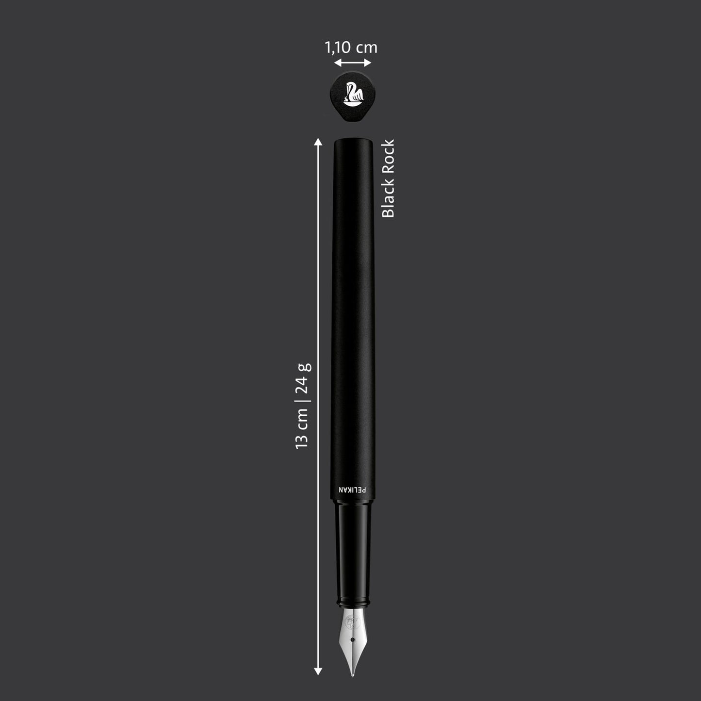 Pelikan Ineo P6 Black Rock Fountain Pen