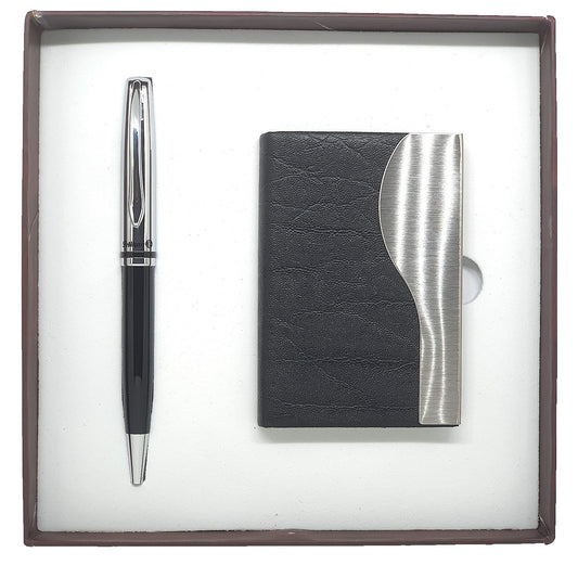 Pelikan Jazz Ballpoint Pen with Card Holder Gift Set 806930