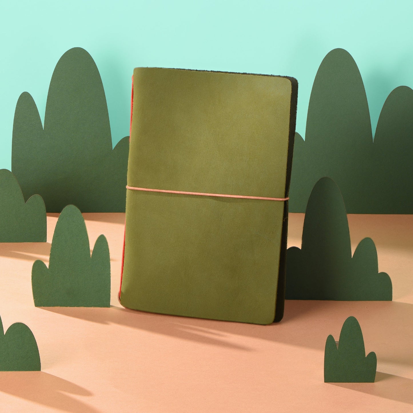 Explorer - Refillable Leather Journal Regalia Paper - Green