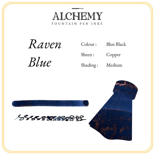 Endless Alchemy Fountain Pen Inks - Raven Blue 45 ML