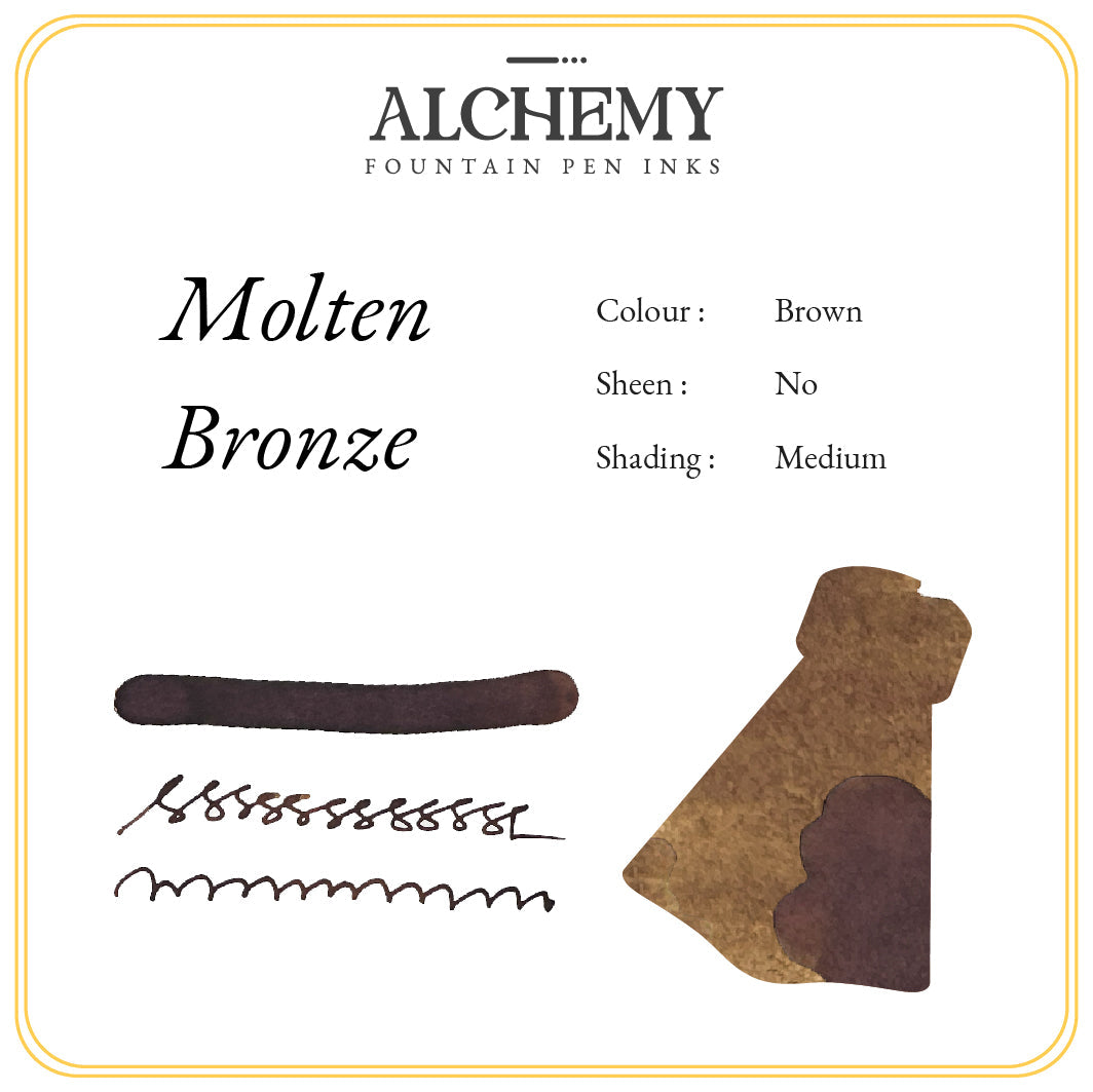 Endless Alchemy Fountain Pen Inks - Molten Bronze 45 ML