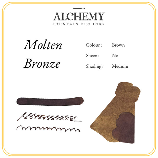 Endless Alchemy Fountain Pen Inks - Molten Bronze 45 ML