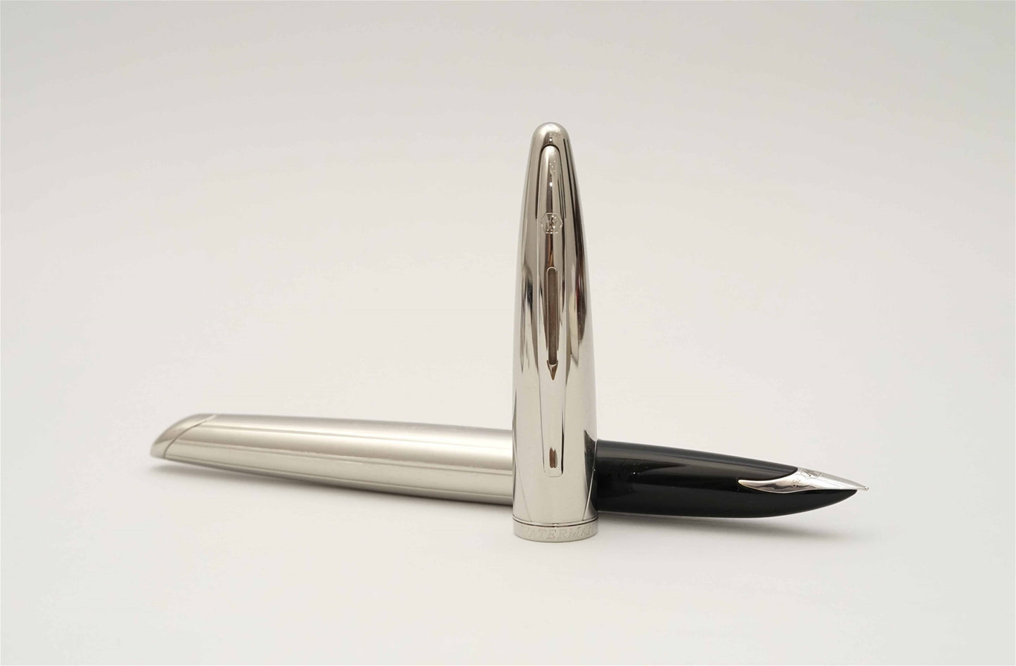 Waterman Carene Silver Meridian Silver Trims 18K Fountain Pen