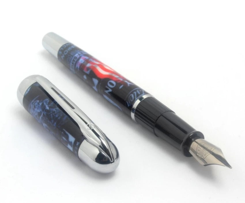 Waterman Harley Davidson Free Wheels Blue American Fountain Pen.