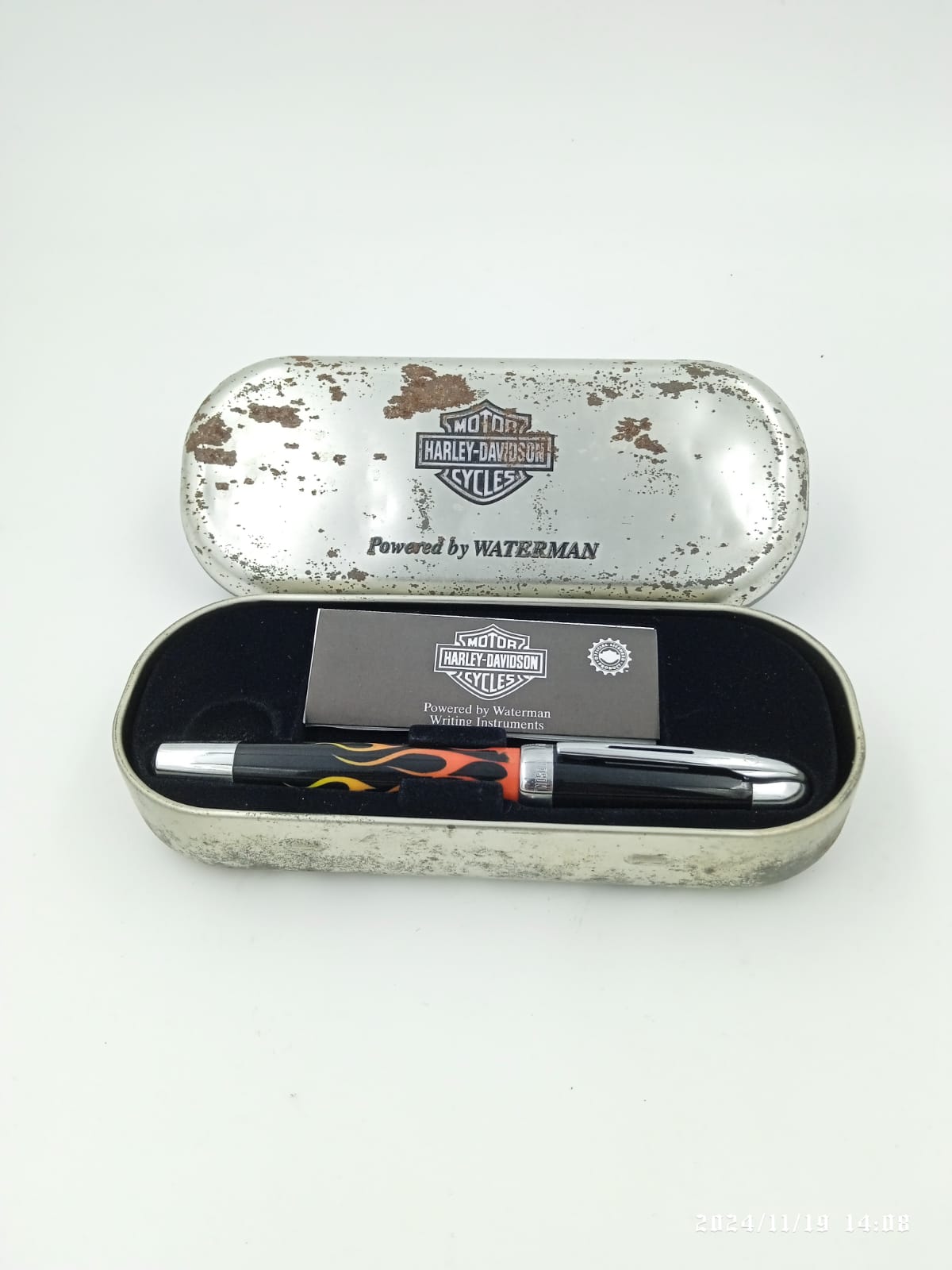 Waterman Harley-Davidson Free Wheels Orange Flames Fountain Pen