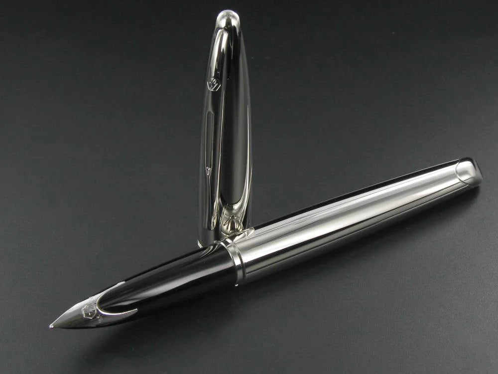 Waterman Carene Silver Meridian Silver Trims 18K Fountain Pen